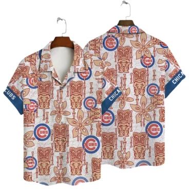Chicago Cubs Retro Tiki Hawaiian - Adult & Kids T-Shirts, Sweatshirts & Hoodies apparel design preview 1