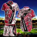 Atlanta Falcons Hawaiian Skeleton Dance Design 756541 - Adult & Kids T-Shirts, Sweatshirts & Hoodies apparel design preview 1