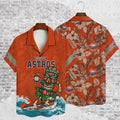 Houston Astros Surfing Tiki Hawaiian - Adult & Kids T-Shirts, Sweatshirts & Hoodies apparel design preview 1