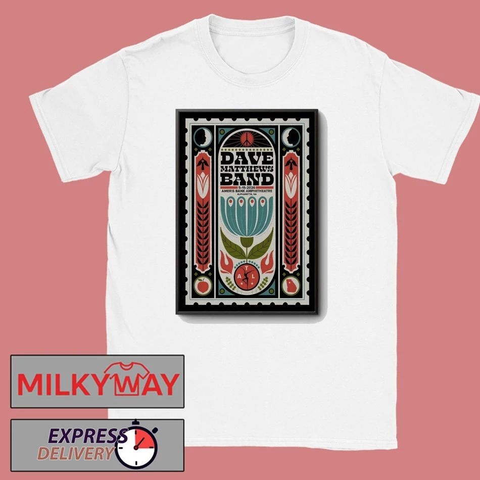 Dave Matthews Band May 15 2026, Alpharetta GA Poster - Adult & Kids T-Shirts, Sweatshirts & Hoodies apparel design preview 1