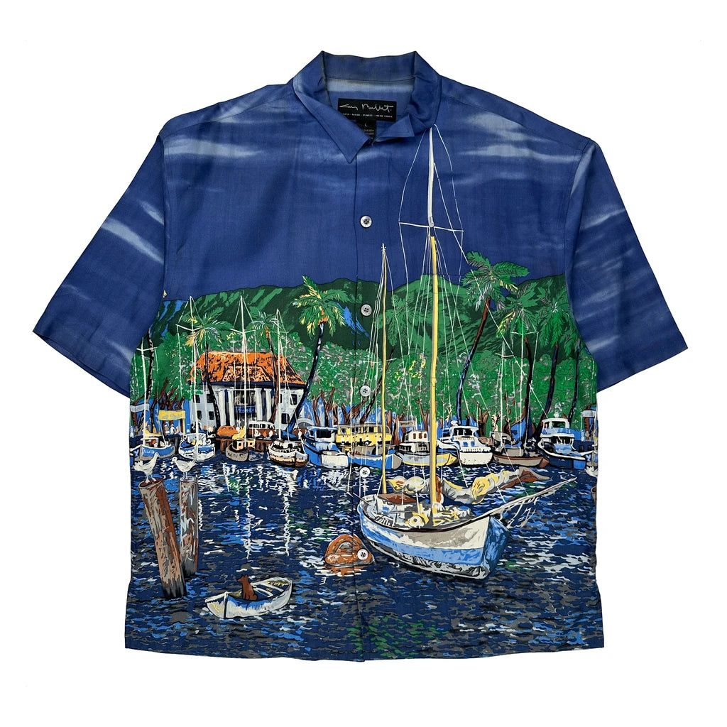 Unbranded Graphic Hawaiian Large Blue Silk - Adult & Kids T-Shirts, Sweatshirts & Hoodies apparel design preview 1