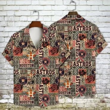 Houston Astros Tribal Heritage Hawaiian - Adult & Kids T-Shirts, Sweatshirts & Hoodies apparel design preview 1