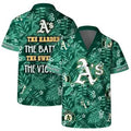 Oakland Athletics Tropical Victory Hawaiian - Adult & Kids T-Shirts, Sweatshirts & Hoodies apparel design preview 1
