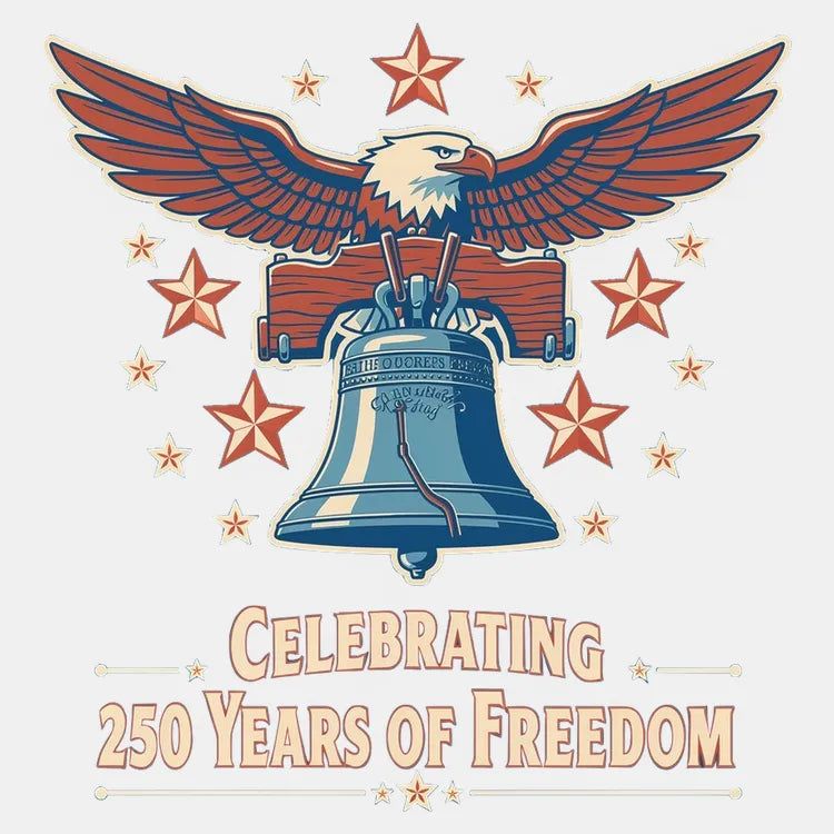 Celebrating 250 Years of Freedom - Adult & Kids T-Shirts, Sweatshirts & Hoodies apparel design preview 1