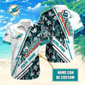 Miami Dolphins Hawaiian Custom Lightning Strike - Adult & Kids T-Shirts, Sweatshirts & Hoodies apparel design preview 1