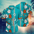Miami Dolphins Hawaiian Floral Burst Design 188427 - Adult & Kids T-Shirts, Sweatshirts & Hoodies apparel design preview 1