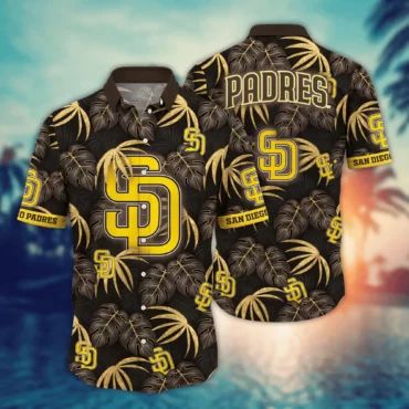 San Diego Padres Midnight Tropics Hawaiian - Adult & Kids T-Shirts, Sweatshirts & Hoodies apparel design preview 1