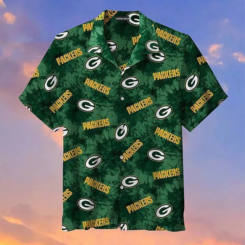 Green Bay Packers Hawaiian Classic Pattern 194579 - Adult & Kids T-Shirts, Sweatshirts & Hoodies apparel design preview 1