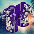 Colorado Rockies Floral Stripe Hawaiian - Adult & Kids T-Shirts, Sweatshirts & Hoodies apparel design preview 1