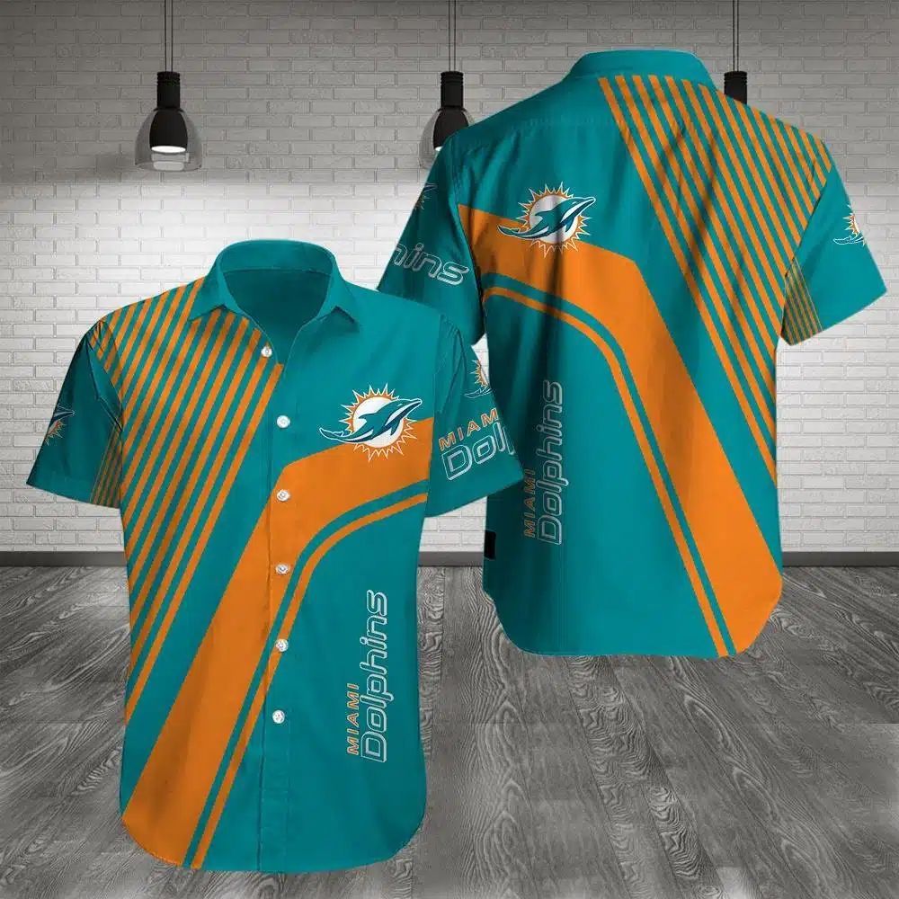 Miami Dolphins Hawaiian Aqua Surge Design 835828 - Adult & Kids T-Shirts, Sweatshirts & Hoodies apparel design preview 1