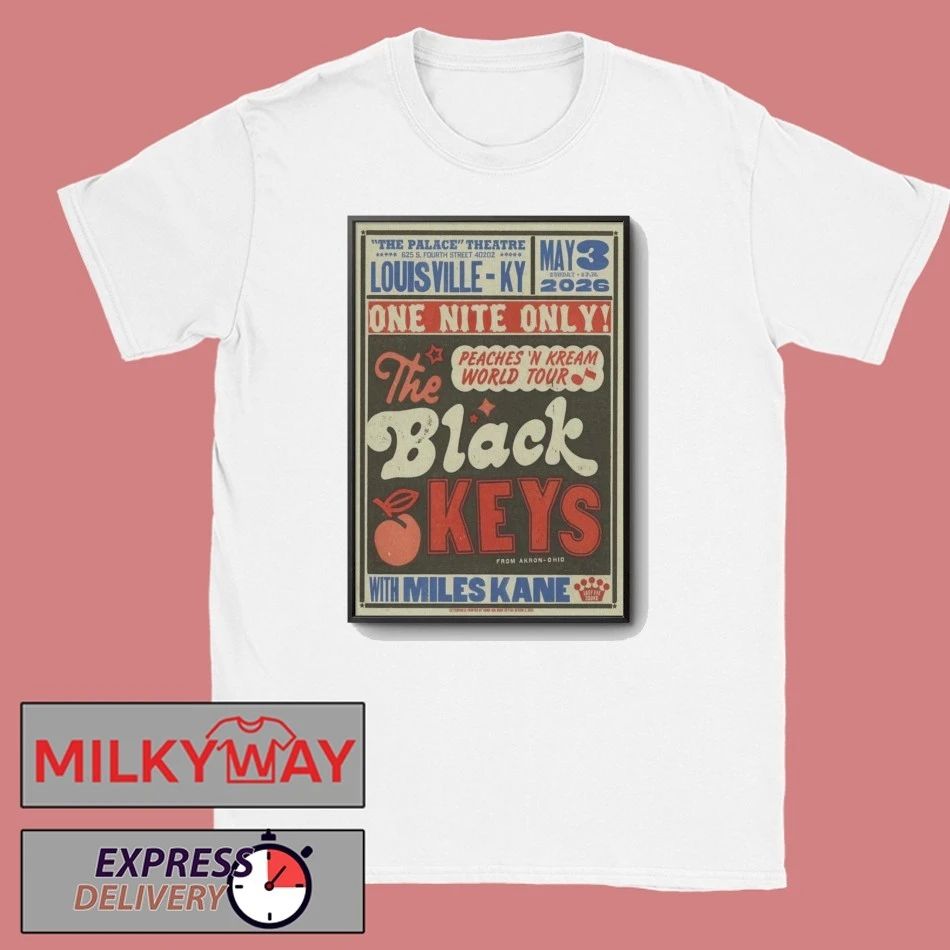 May 3 2026 The Black Keys Miles Kane Poster - Adult & Kids T-Shirts, Sweatshirts & Hoodies apparel design preview 1