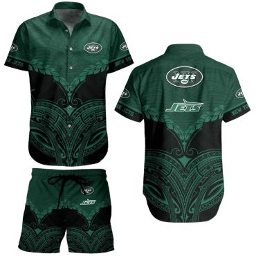 New York Jets Polynesian Pride Hawaiian - Adult & Kids T-Shirts, Sweatshirts & Hoodies apparel design preview 1
