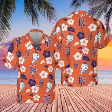New York Mets Paradise Palm Hawaiian - Adult & Kids T-Shirts, Sweatshirts & Hoodies apparel design preview 1