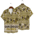 San Diego Padres Tribal Breeze Hawaiian - Adult & Kids T-Shirts, Sweatshirts & Hoodies apparel design preview 1