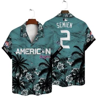 Marcus Semien Texas Rangers Hawaiian - Adult & Kids T-Shirts, Sweatshirts & Hoodies apparel design preview 1