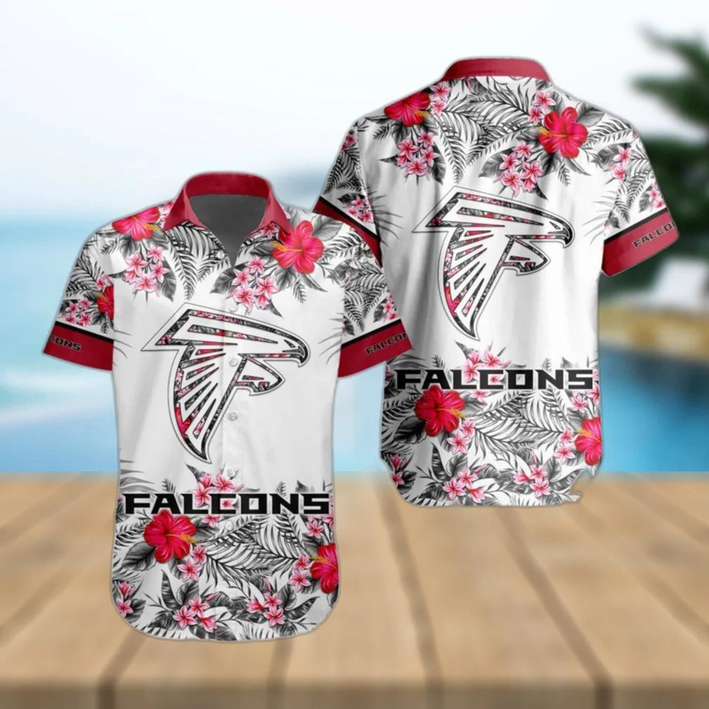 Atlanta Falcons Hawaiian Tropical Bloom Design 588335 - Adult & Kids T-Shirts, Sweatshirts & Hoodies apparel design preview 1