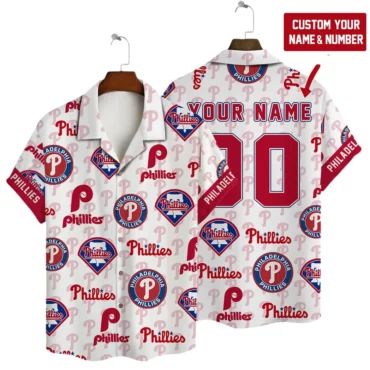 Philadelphia Phillies Custom Logo Hawaiian - Adult & Kids T-Shirts, Sweatshirts & Hoodies apparel design preview 1