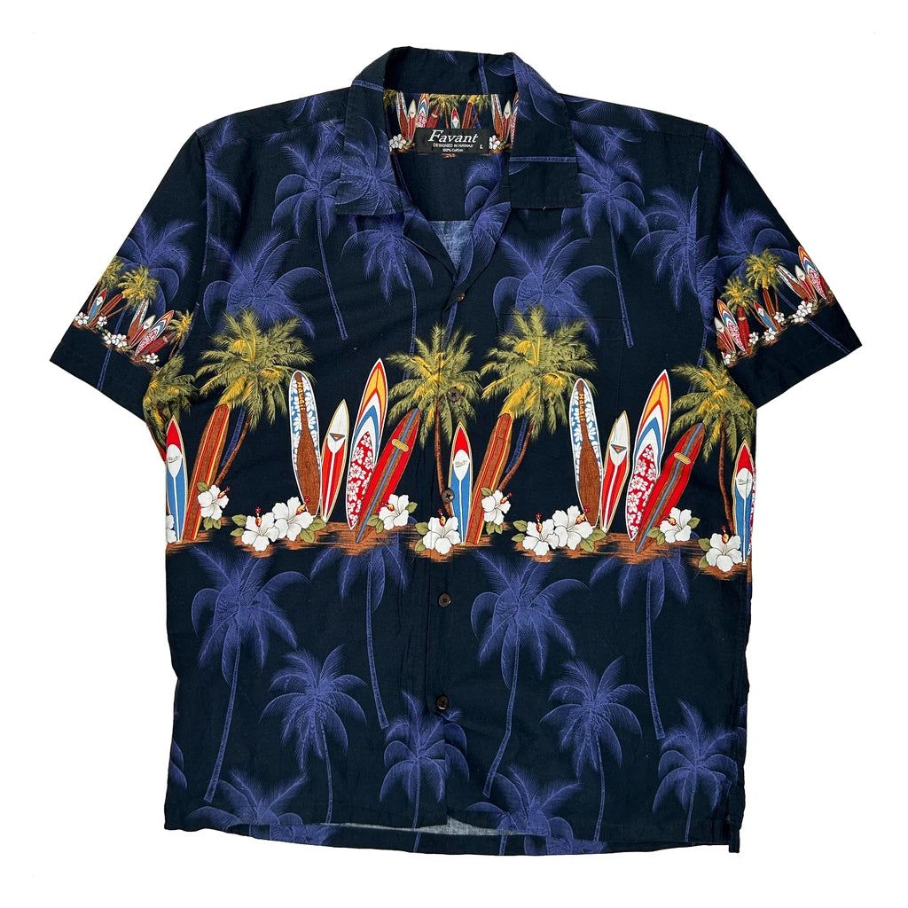 Surfboards And Palm Trees Favant Graphic Hawaiian - Adult & Kids T-Shirts, Sweatshirts & Hoodies apparel design preview 1