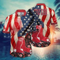 Boston Red Sox Vintage American Pride Hawaiian - Adult & Kids T-Shirts, Sweatshirts & Hoodies apparel design preview 1