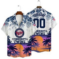 Minnesota Twins Summer Splash Hawaiian - Adult & Kids T-Shirts, Sweatshirts & Hoodies apparel design preview 1