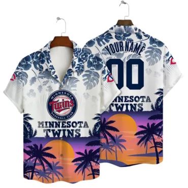 Minnesota Twins Summer Splash Hawaiian - Adult & Kids T-Shirts, Sweatshirts & Hoodies apparel design preview 1