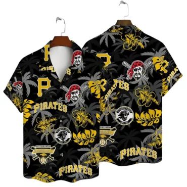 Pittsburgh Pirates Tropical Vibe Hawaiian - Adult & Kids T-Shirts, Sweatshirts & Hoodies apparel design preview 1