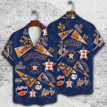 Houston Astros Pennant Pride Hawaiian - Adult & Kids T-Shirts, Sweatshirts & Hoodies apparel design preview 1