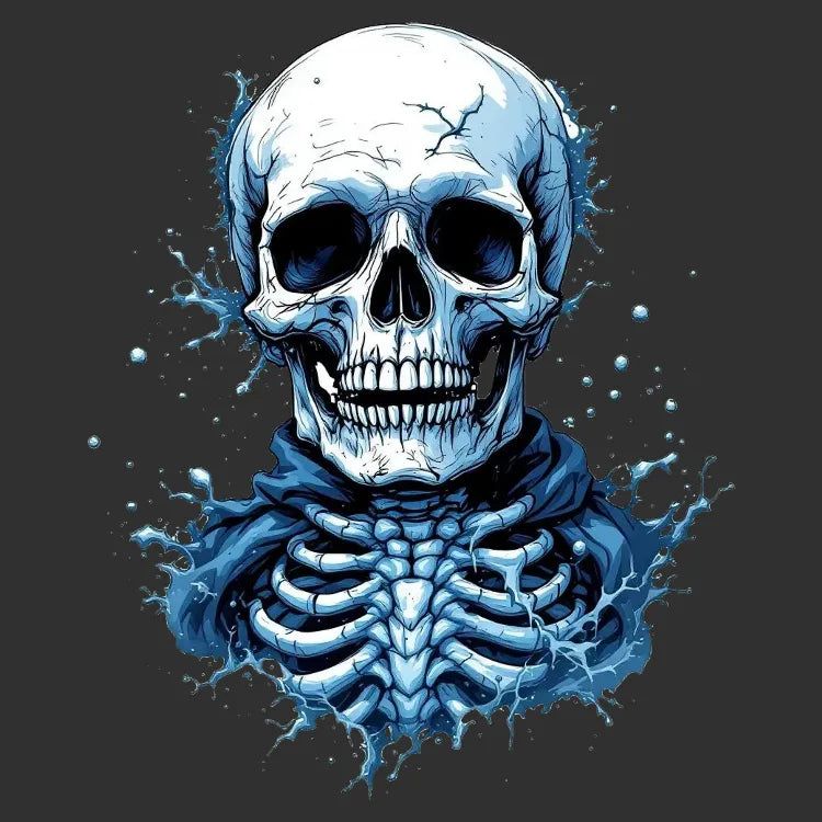 "Chill Thrill Skull - Adult & Kids T-Shirts, Sweatshirts & Hoodies apparel design preview 1
