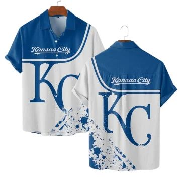 Kansas City Royals Vintage Game Day Hawaiian - Adult & Kids T-Shirts, Sweatshirts & Hoodies apparel design preview 1