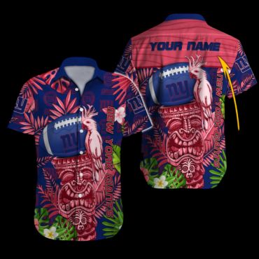 Personalized New York Giants Tiki Tropical Hawaiian - Adult & Kids T-Shirts, Sweatshirts & Hoodies apparel design preview 1