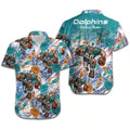 Miami Dolphins Hawaiian Gridiron Jungle Design 258041 - Adult & Kids T-Shirts, Sweatshirts & Hoodies apparel design preview 1