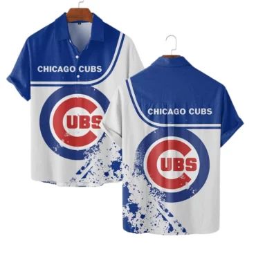 Chicago Cubs Bold Logo Splash Hawaiian - Adult & Kids T-Shirts, Sweatshirts & Hoodies apparel design preview 1