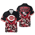 Cincinnati Reds Retro Jungle Hawaiian - Adult & Kids T-Shirts, Sweatshirts & Hoodies apparel design preview 1