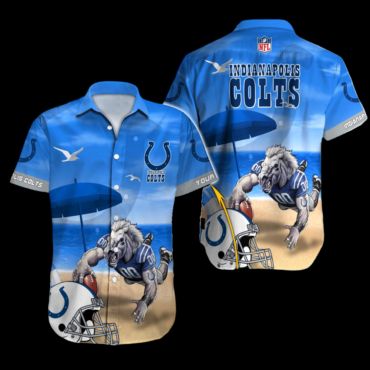 Personalized Indianapolis Colts Beautiful Beach - Adult & Kids T-Shirts, Sweatshirts & Hoodies apparel design preview 1