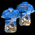 Personalized Indianapolis Colts Beautiful Beach - Adult & Kids T-Shirts, Sweatshirts & Hoodies apparel design preview 1