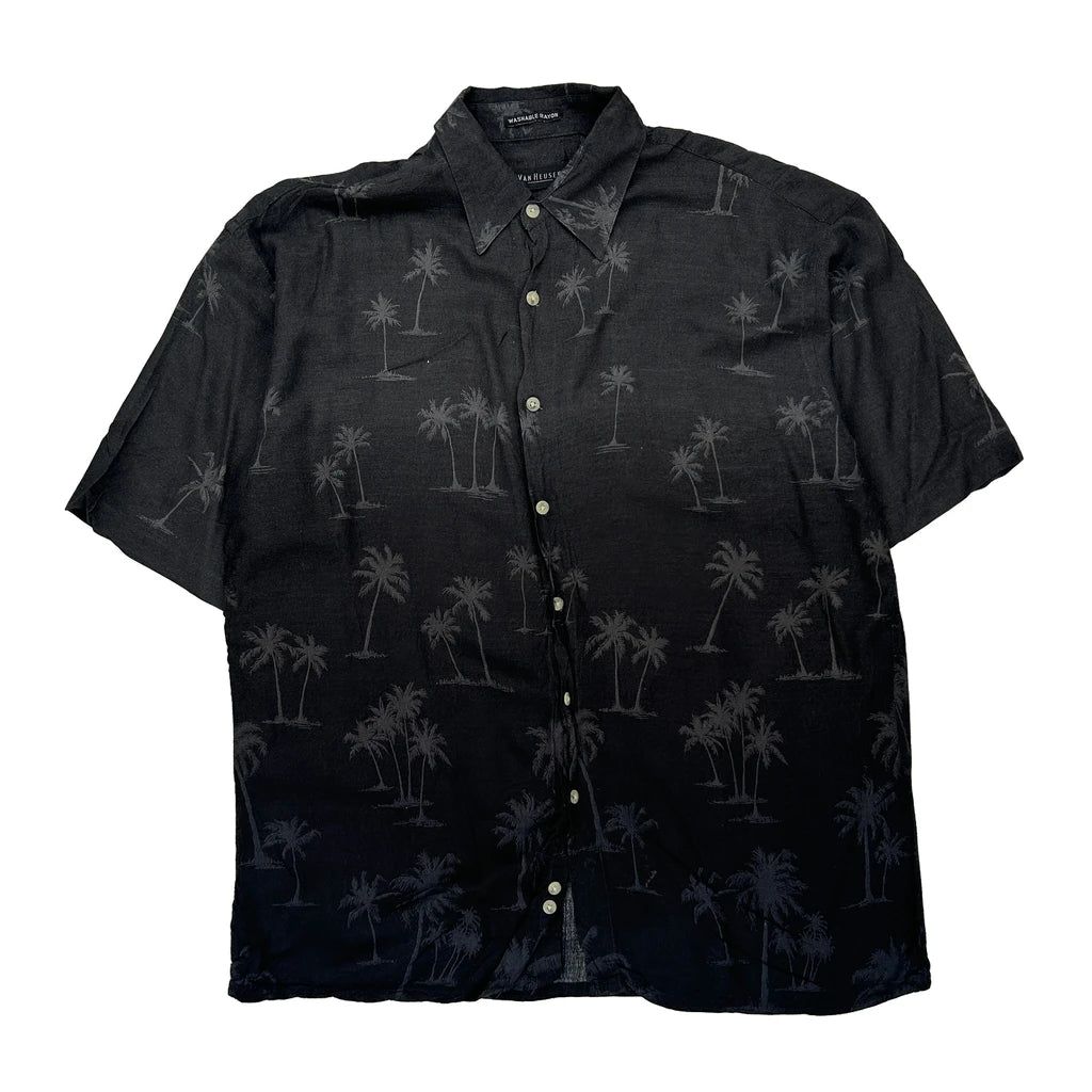 Van Heusen Hawaiian Large Black Viscose - Adult & Kids T-Shirts, Sweatshirts & Hoodies apparel design preview 1