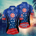 Chicago Cubs All-Star Patriot Hawaiian - Adult & Kids T-Shirts, Sweatshirts & Hoodies apparel design preview 1