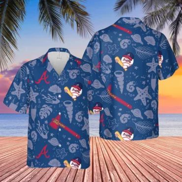 Atlanta Braves Ocean Depths Hawaiian - Adult & Kids T-Shirts, Sweatshirts & Hoodies apparel design preview 1