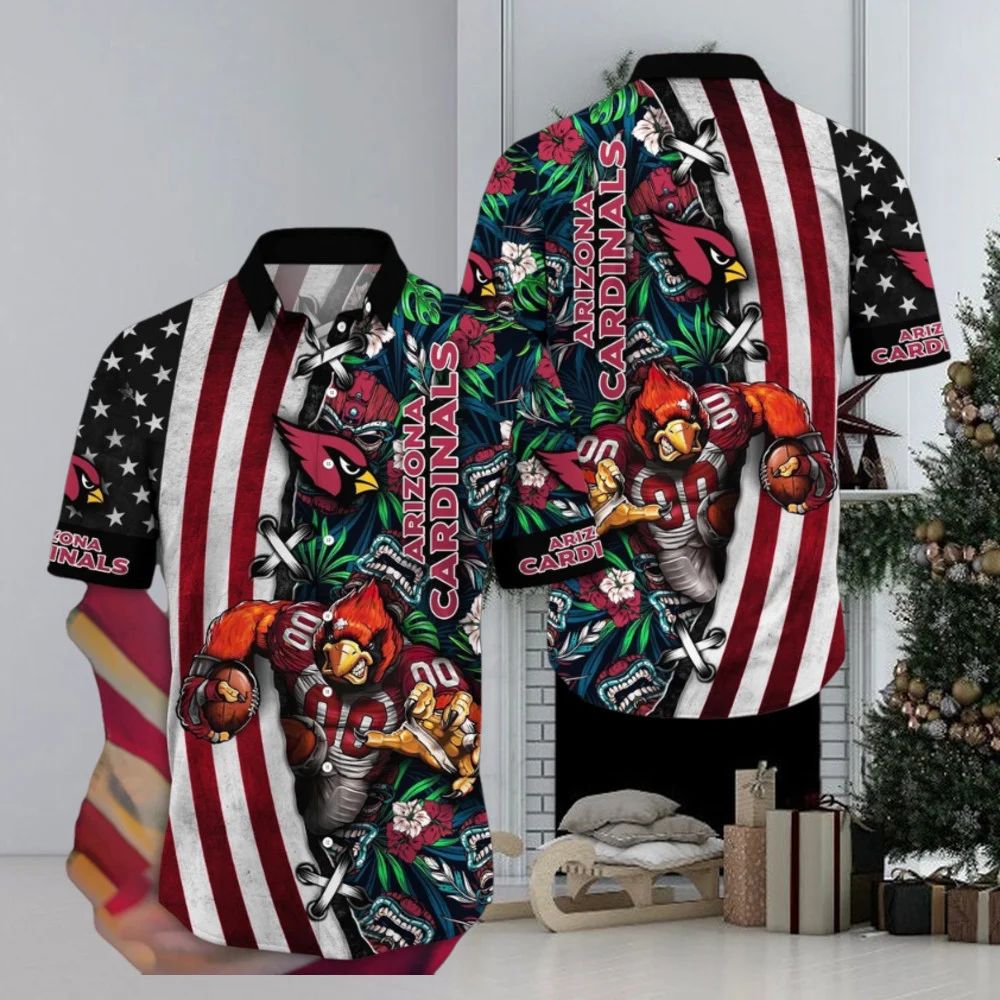 Arizona Cardinals Hawaiian Stars Tropics Design - Adult & Kids T-Shirts, Sweatshirts & Hoodies apparel design preview 1