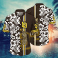 San Diego Padres Hibiscus Breeze Hawaiian - Adult & Kids T-Shirts, Sweatshirts & Hoodies apparel design preview 1