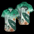 Personalized New York Jets Beach Wave Hawaiian - Adult & Kids T-Shirts, Sweatshirts & Hoodies apparel design preview 1