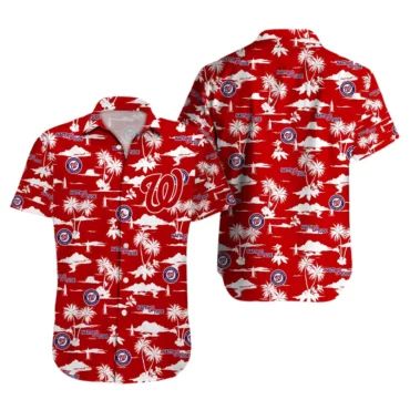 Washington Nationals DC Sunset Paradise Hawaiian - Adult & Kids T-Shirts, Sweatshirts & Hoodies apparel design preview 1