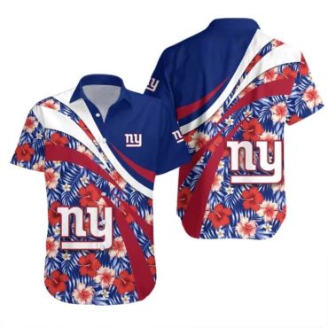 New York Giants Tropical Hibiscus Hawaiian - Adult & Kids T-Shirts, Sweatshirts & Hoodies apparel design preview 1