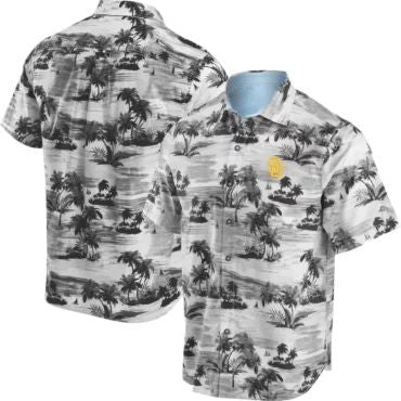 San Diego Padres Monochrome Tropics Hawaiian - Adult & Kids T-Shirts, Sweatshirts & Hoodies apparel design preview 1