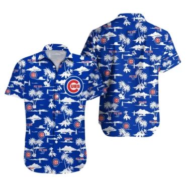 Chicago Cubs Fly the W Hawaiian - Adult & Kids T-Shirts, Sweatshirts & Hoodies apparel design preview 1
