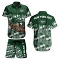 New York Jets Palm Drift Hawaiian - Adult & Kids T-Shirts, Sweatshirts & Hoodies apparel design preview 1