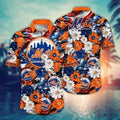 New York Mets Baseball Blooms Hawaiian - Adult & Kids T-Shirts, Sweatshirts & Hoodies apparel design preview 1