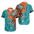 Miami Dolphins Hawaiian Fierce Claw Design 709243 - Adult & Kids T-Shirts, Sweatshirts & Hoodies apparel design preview 1
