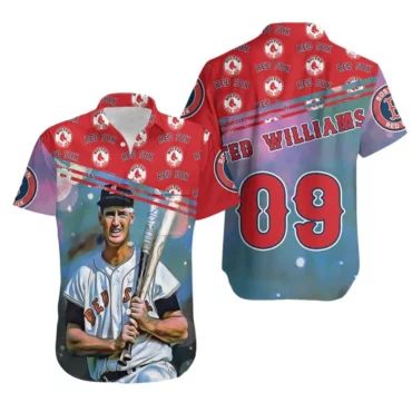 Boston Red Sox Ted Williams Legacy Hawaiian - Adult & Kids T-Shirts, Sweatshirts & Hoodies apparel design preview 1
