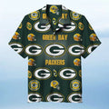 Green Bay Packers Retro Emblem Hawaiian 144252 - Adult & Kids T-Shirts, Sweatshirts & Hoodies apparel design preview 1